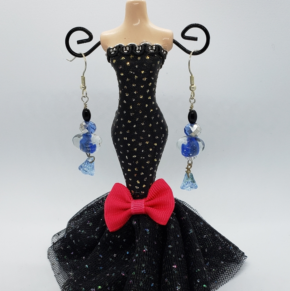 Blue Crystal Earrings